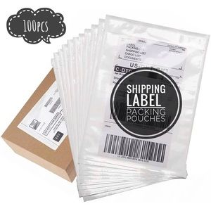 100pcs shipping label sleeves packing list pouches